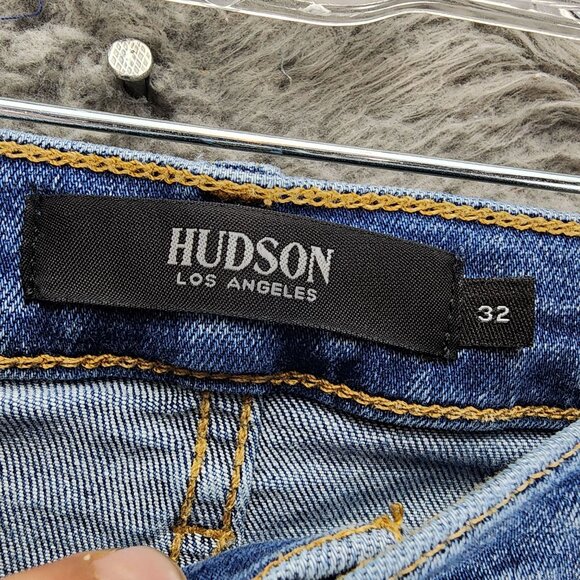 Hudson Jeans Womens 32 Blue Nico Stretch Mid Rise Crop *Read* - Picture 4 of 13